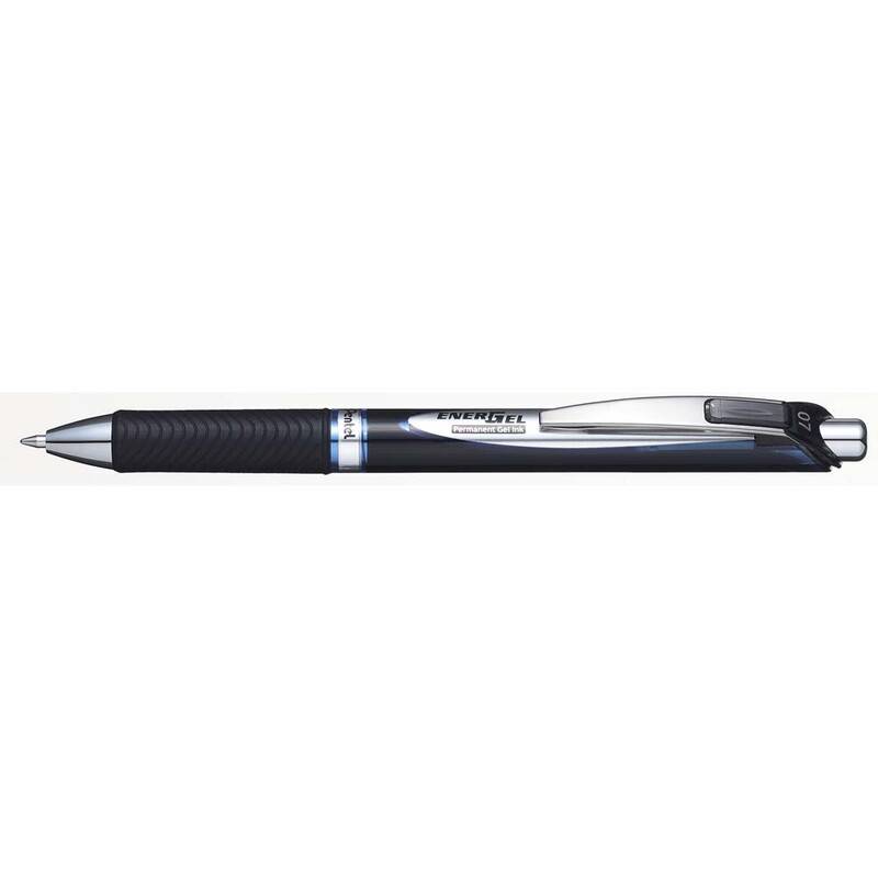 Rollerpen Pentel EnerGel bl&aring; BLP77-CX 0,7mm permanent