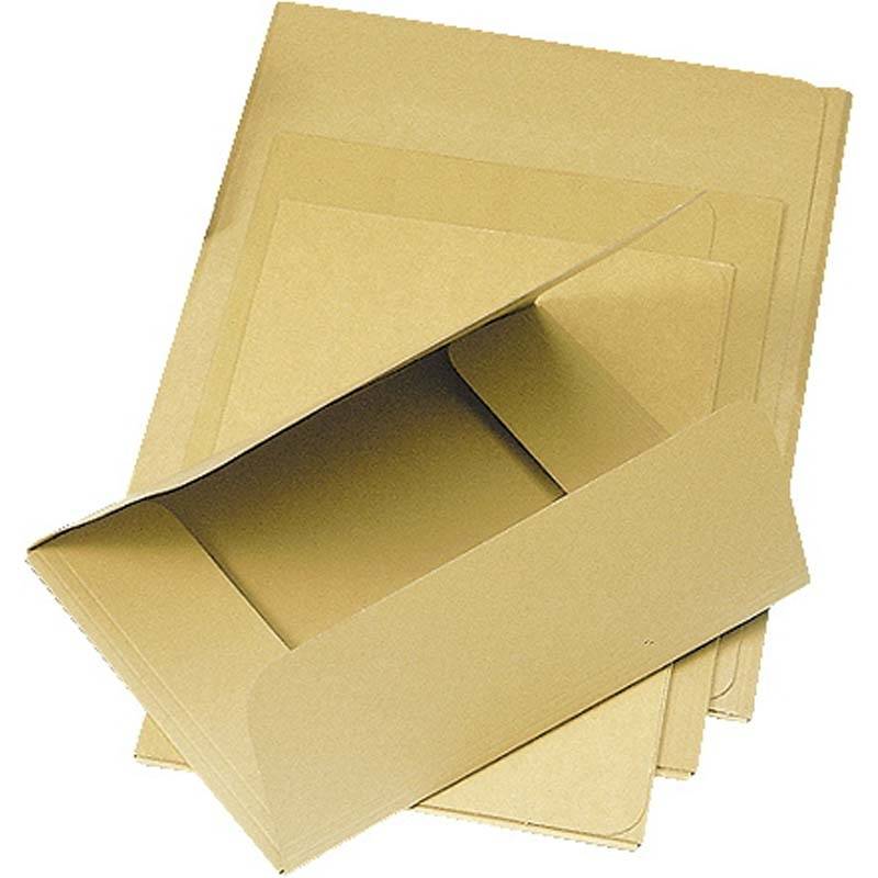 Mappe 135 Folio dokument 500g fidelekarton m/3 klapper
