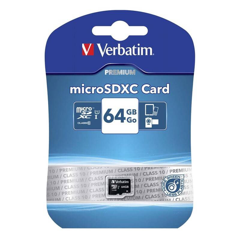 Micro SD card Verbatim 64GB XC 44014 PRO Class 10