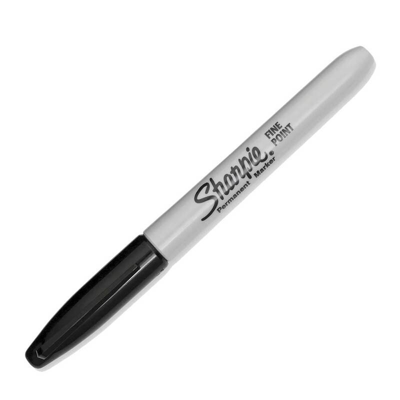 Marker Sharpie Fine sort permanent Spids