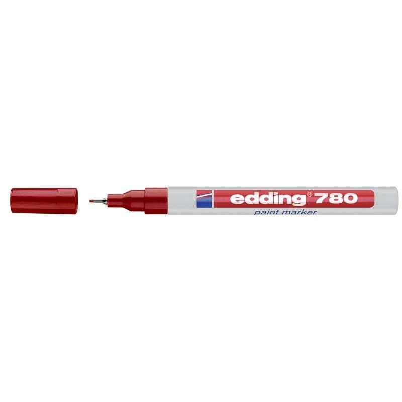 Paint marker Edding 780 r&oslash;d 0,8mm metalindfattet spids