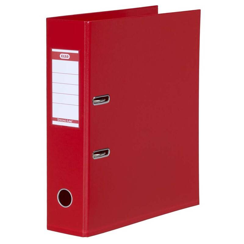 Brevordner ELBA PP A4 r&oslash;d bred 1414-09