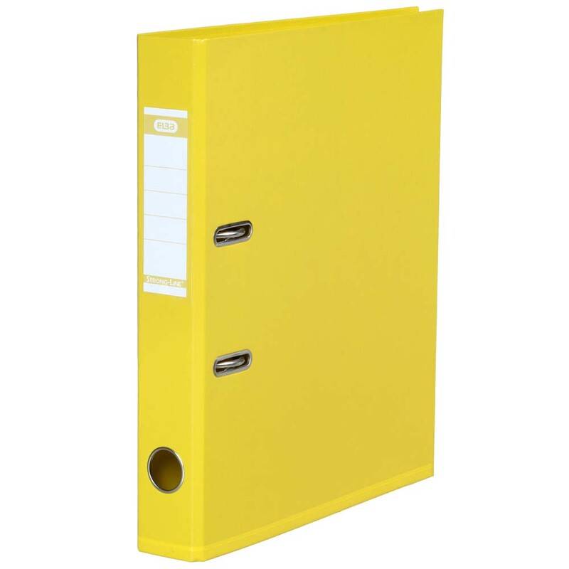 Brevordner PP gul A4-smal Bantex milj&oslash; 1415-23