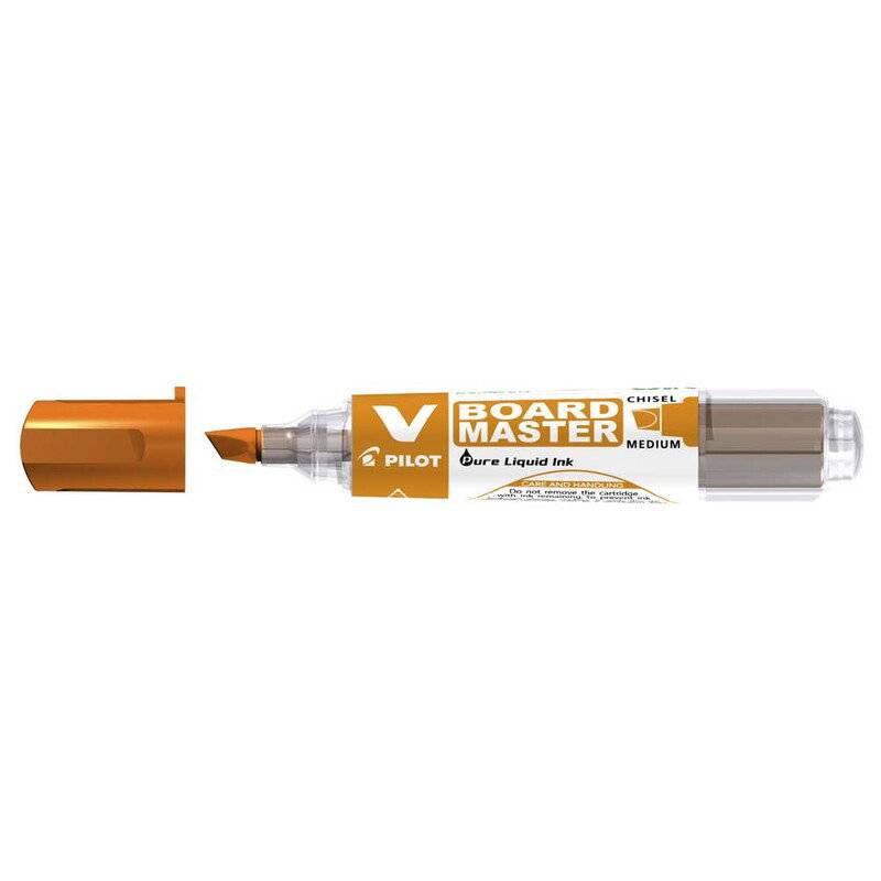 Whiteboardmarker Pilot V-Board Master orange skr&aring; spids 1,8x5,2mm