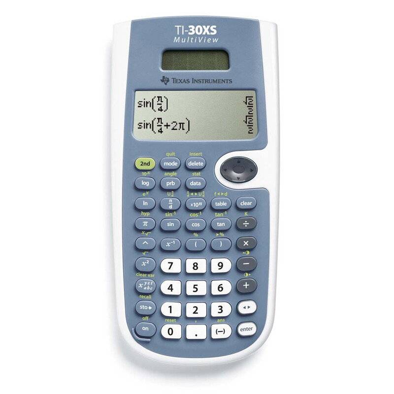 Lommeregner Texas TI-30XS matematik Solar MultiView