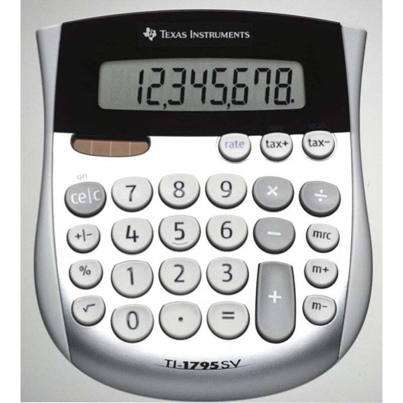Lommeregner Texas TI 1795SV 8 cifret display-skr&aring;tstillet