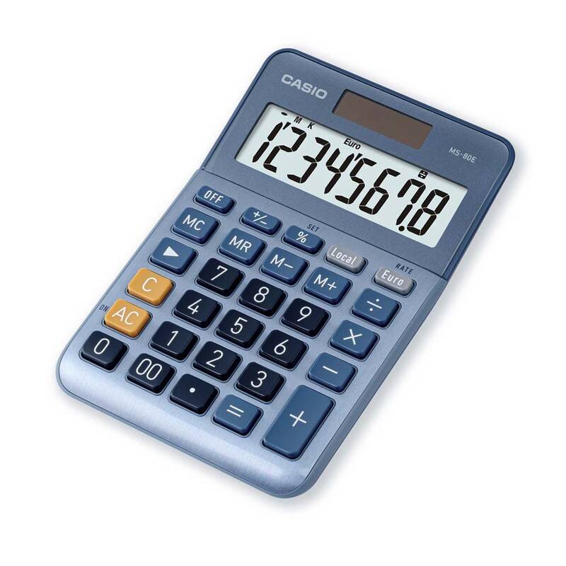 Lommeregner Casio MS-80E 8 cifre MS-80VER