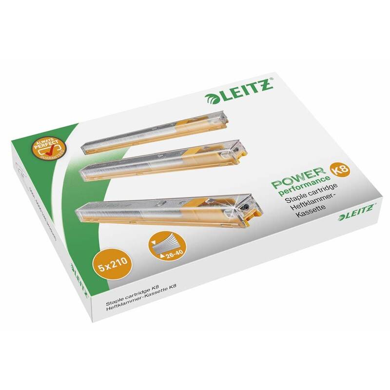 H&aelig;fteklammekassetter Leitz 8mm gul 5x210stk/pak