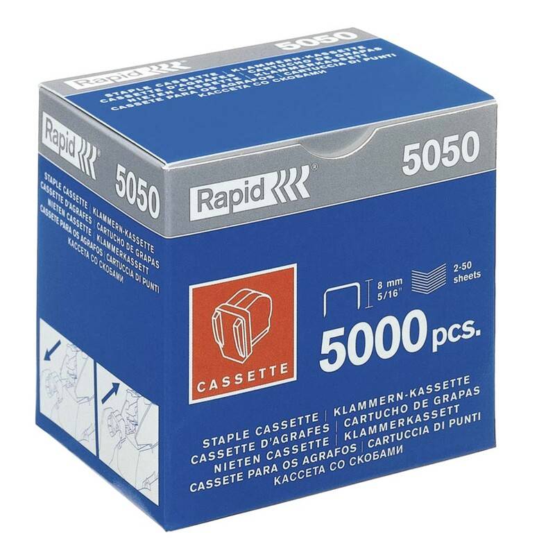 H&aelig;fteklammekassette t/Rapid 5050e 3x5000stk/pak