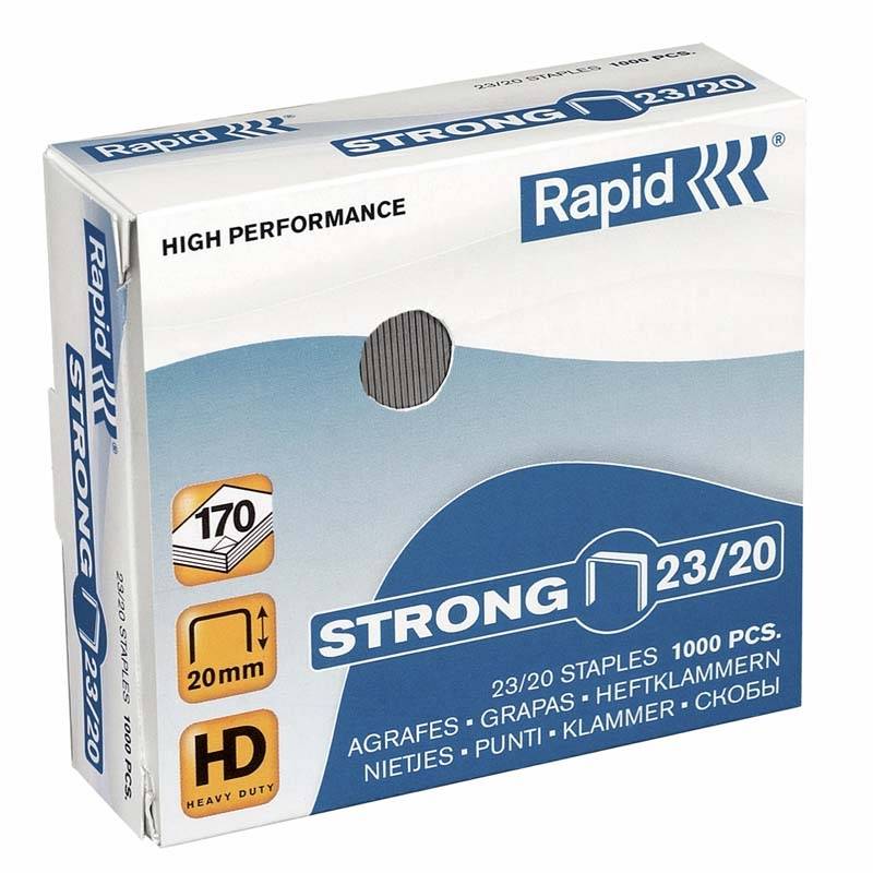 H&aelig;fteklammer Rapid Strong 23/20 1000stk/pak