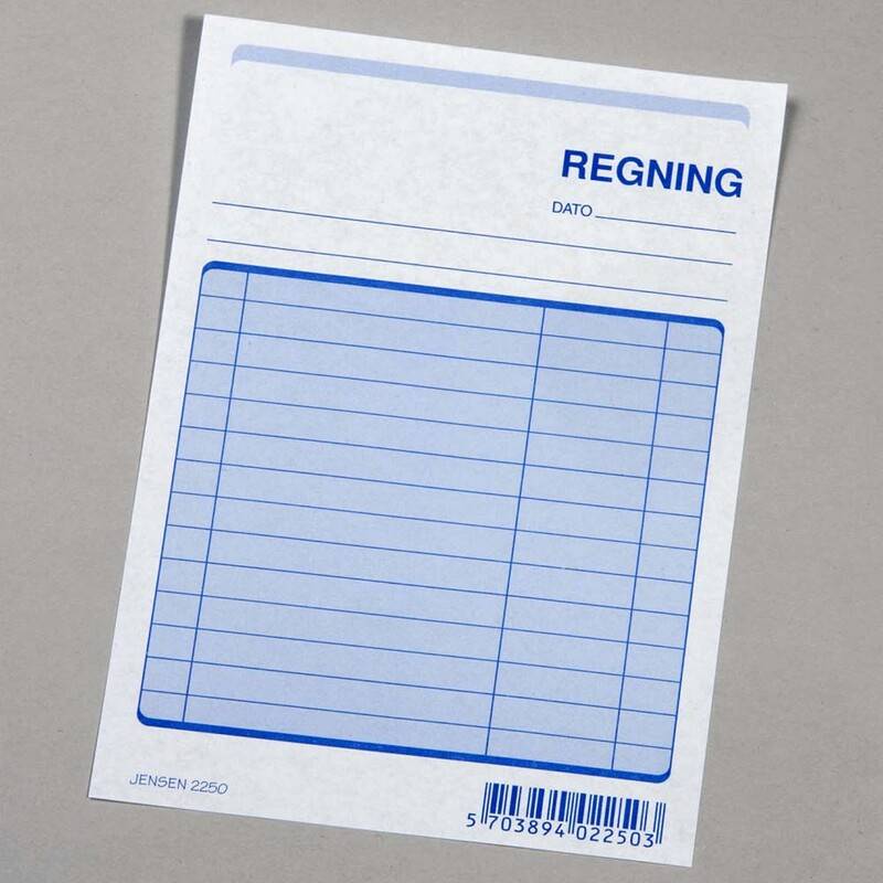 Regning 2250 toplimet 148x105mm 100 bl