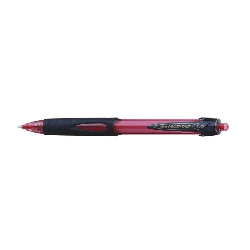 Kuglepen Uni PowerTank m/klik medium 0,4mm r&oslash;d SN220