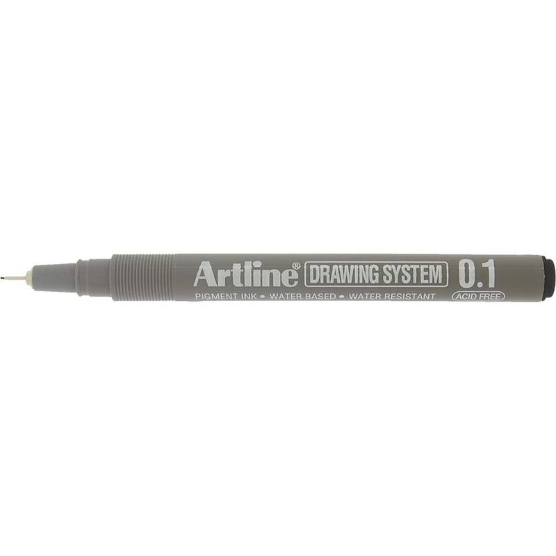 Drawingpen Artline EK231 0,1mm sort Fineliner