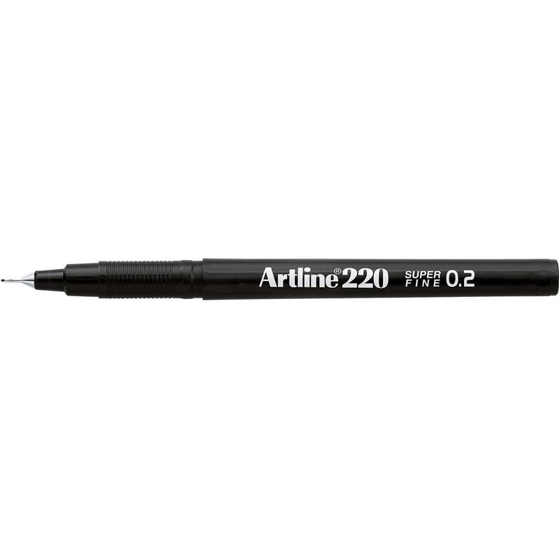 Fineliner Artline EK220 0,2mm sort
