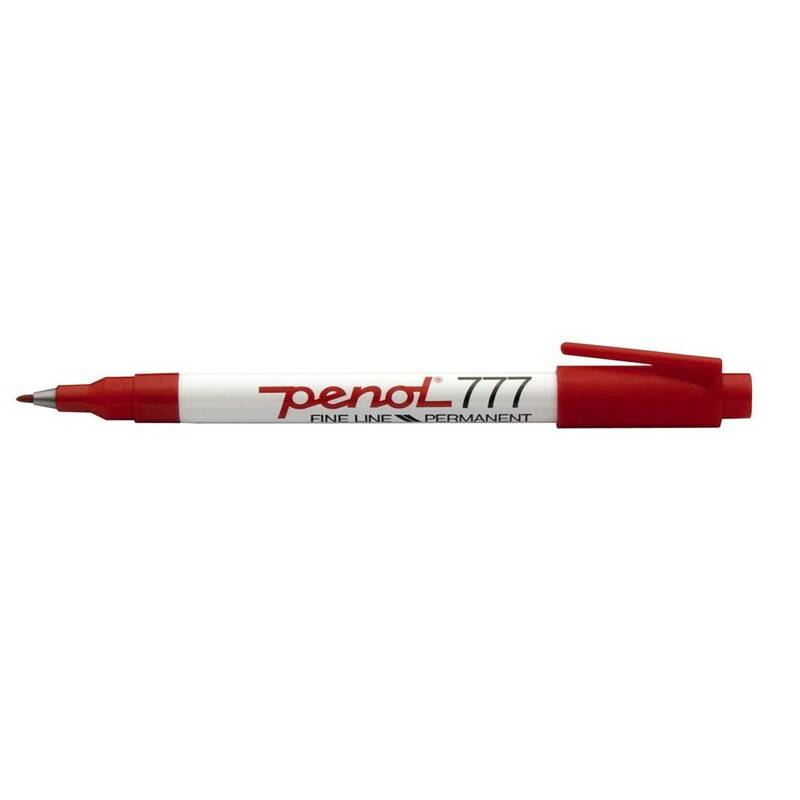 Marker Penol 777 r&oslash;d 1,0mm Spids permanent