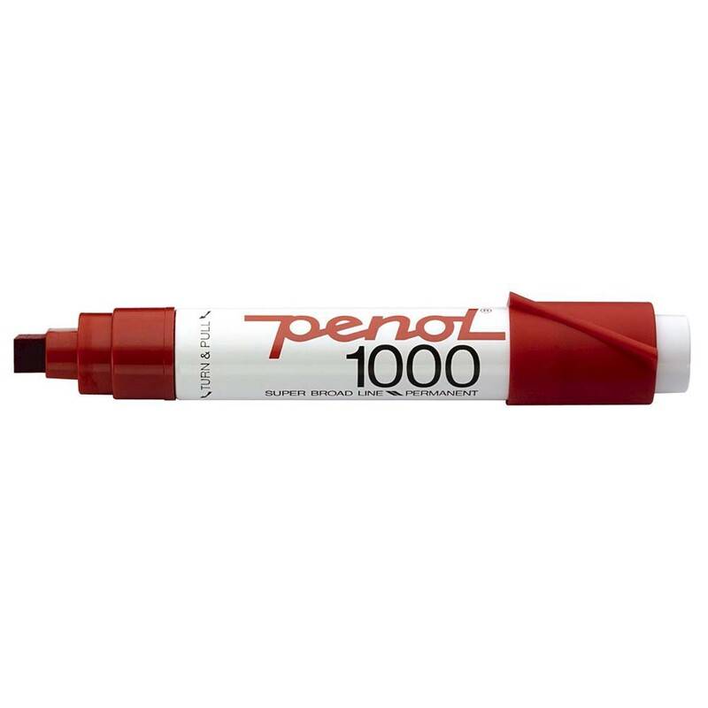 Marker Penol 1000 r&oslash;d 3-16mm Skr&aring; spids permanent