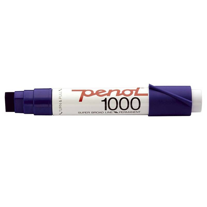 Marker Penol 1000 bl&aring; 3-16mm Skr&aring; spids permanent