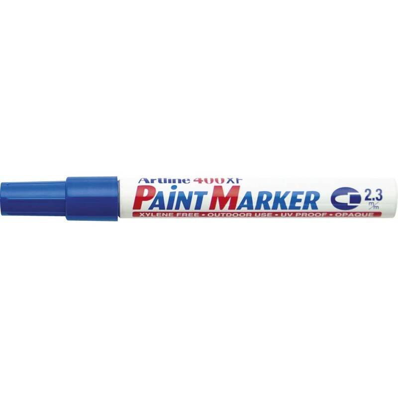 Paint marker Artline EK400 bl&aring; 2,3mm rund spids