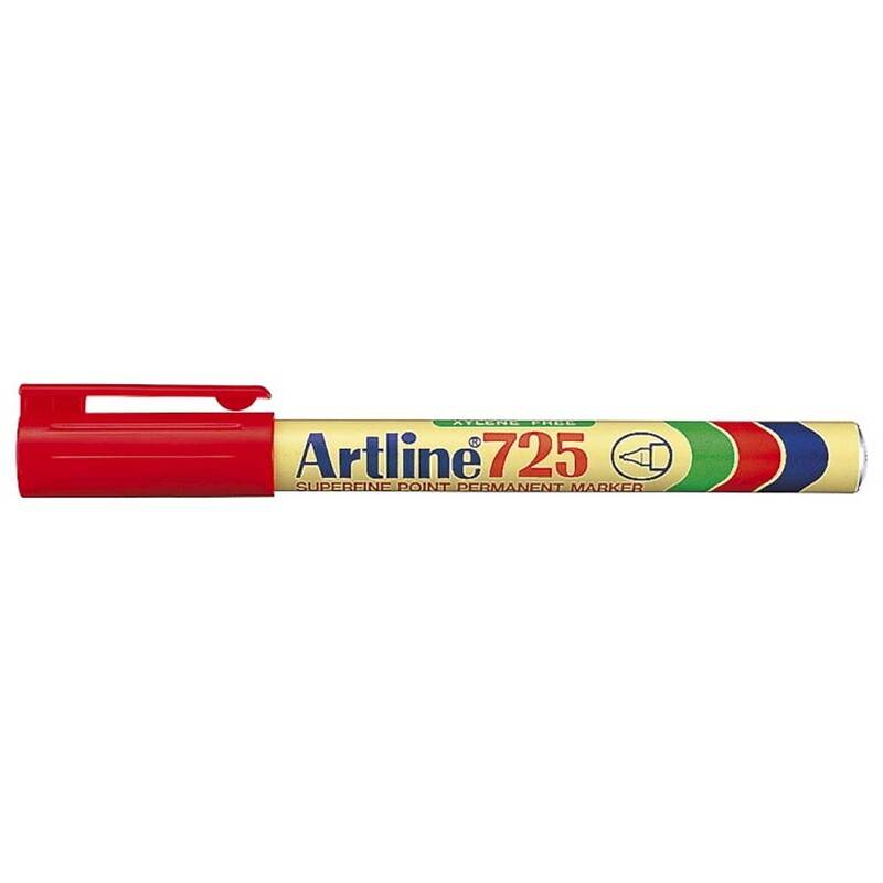 Marker Artline EK725 r&oslash;d permanent 0,4mm spids