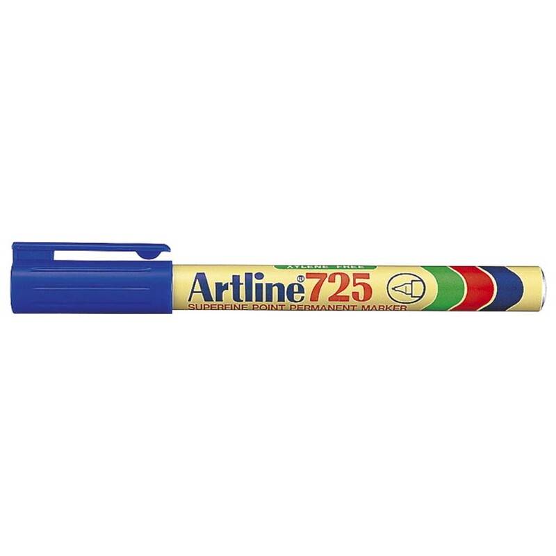 Marker Artline EK725 bl&aring; permanent 0,4mm