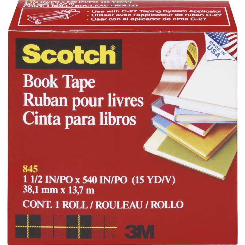 Tape 3M bogtape 845 Klar 38mmx14m 38mmx14.00m transparent