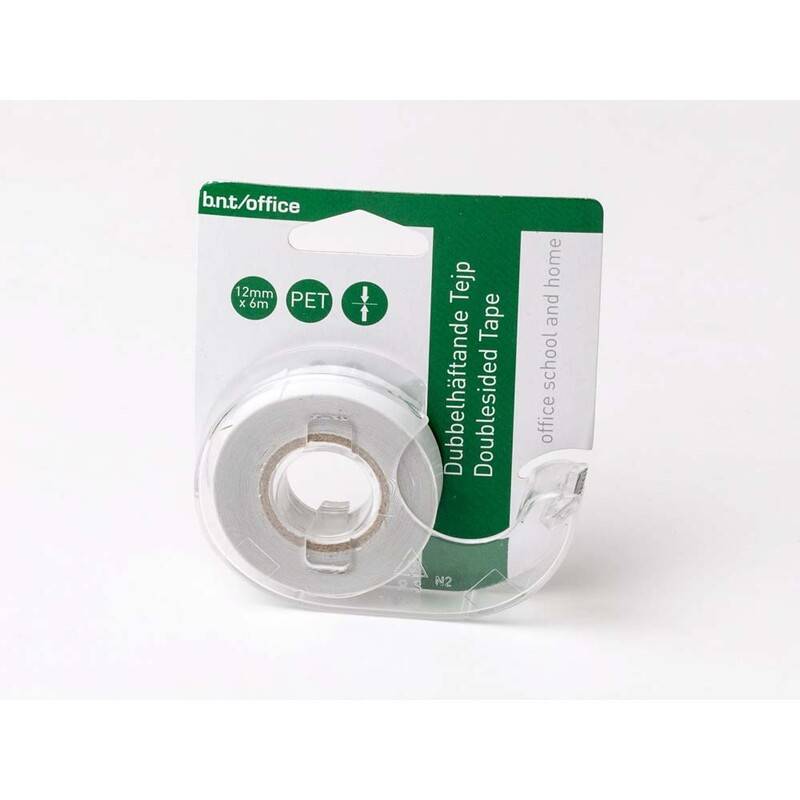 Tape dobbeltkl&aelig;bende klar 12mmx6m BNT 12mmx6.00m transparent
