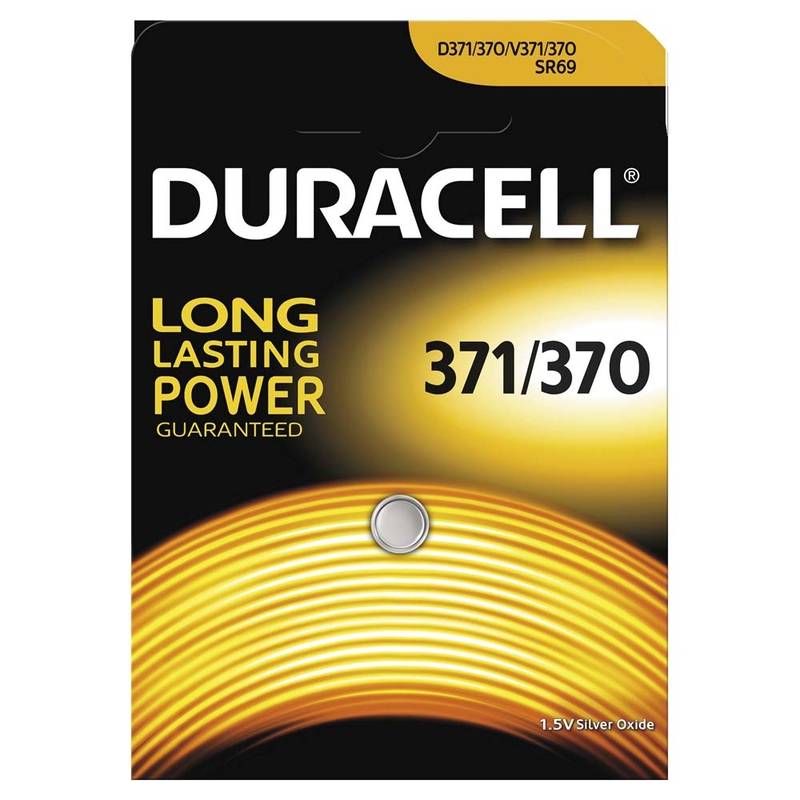 Batteri Duracell 371/370 1,5V s&oslash;lv Oxide 1stk/pak