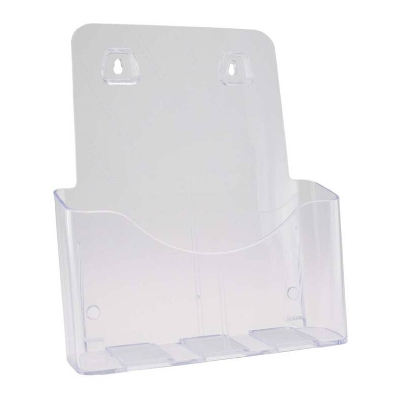 Brochureholder bnt klar A4 1 rum bord/v&aelig;g 297x210mm