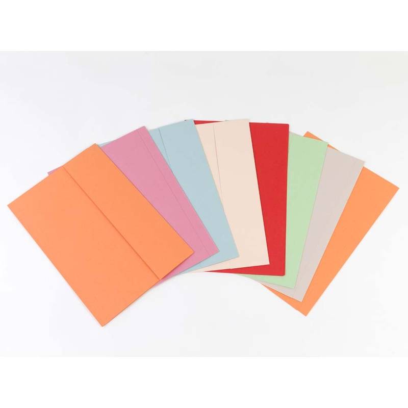 Kartonmappe m/1 klap folio 250g 370x250mm rosa nr. 103