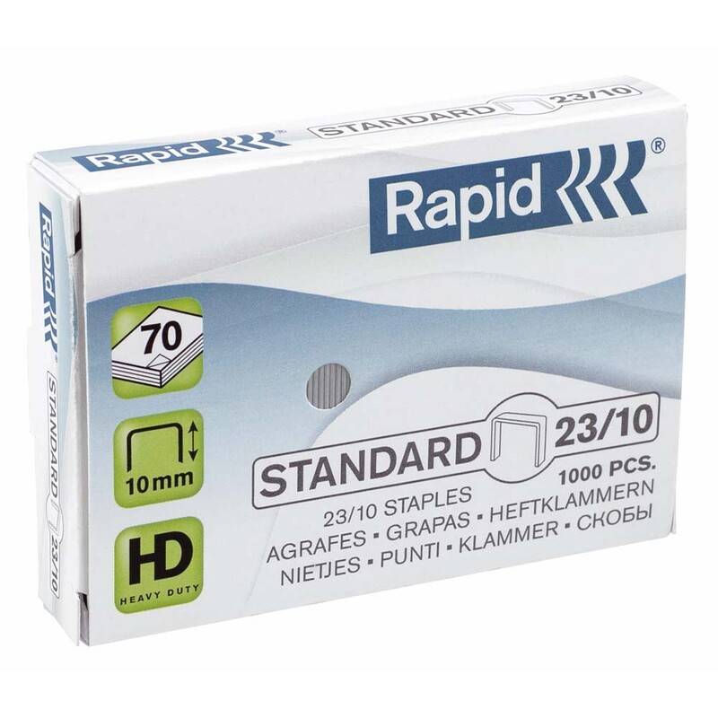 H&aelig;fteklammer galvaniseret 23/10 Rapid standard 1000stk/pak