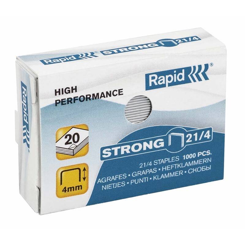 H&aelig;fteklammer galvaniseret 21/4 Rapid strong 1000stk/pak