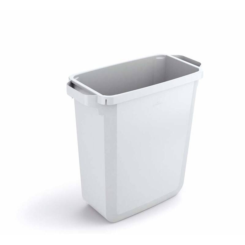 Affaldsspand DURABIN 60l rektangul&aelig;r hvid