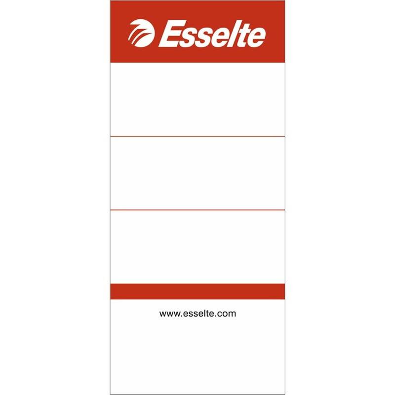 Rygetiket Esselte brevordner smal lang udgave 100stk/pak