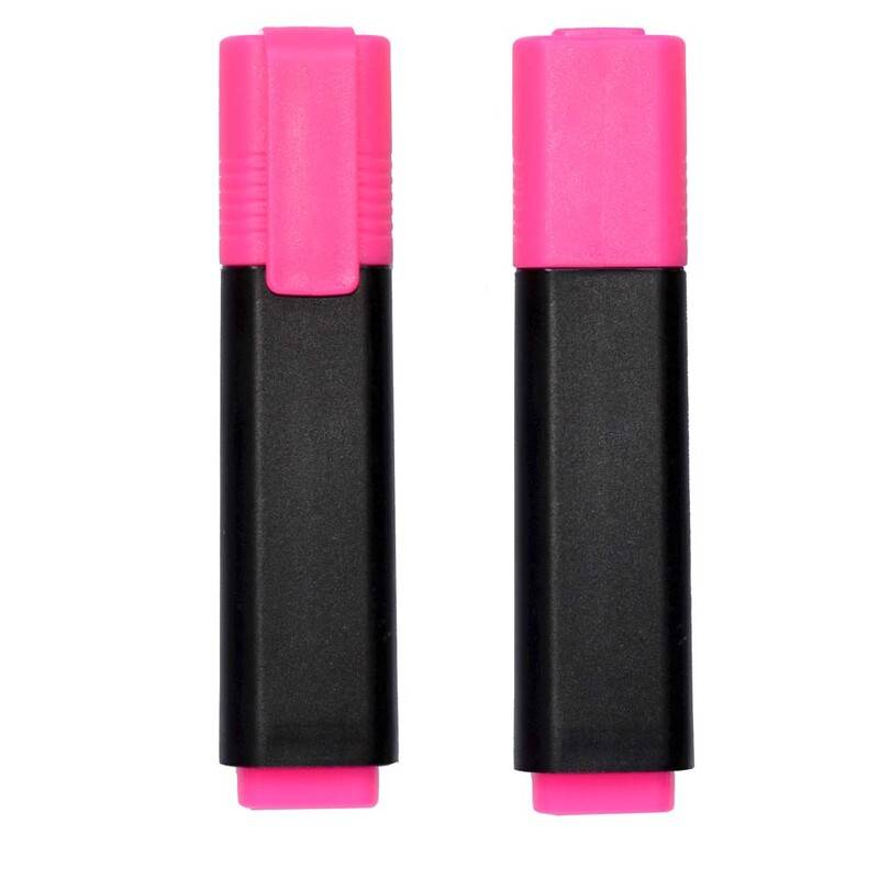 Tekstmarker Q-Line rosa Skr&aring; spids rose