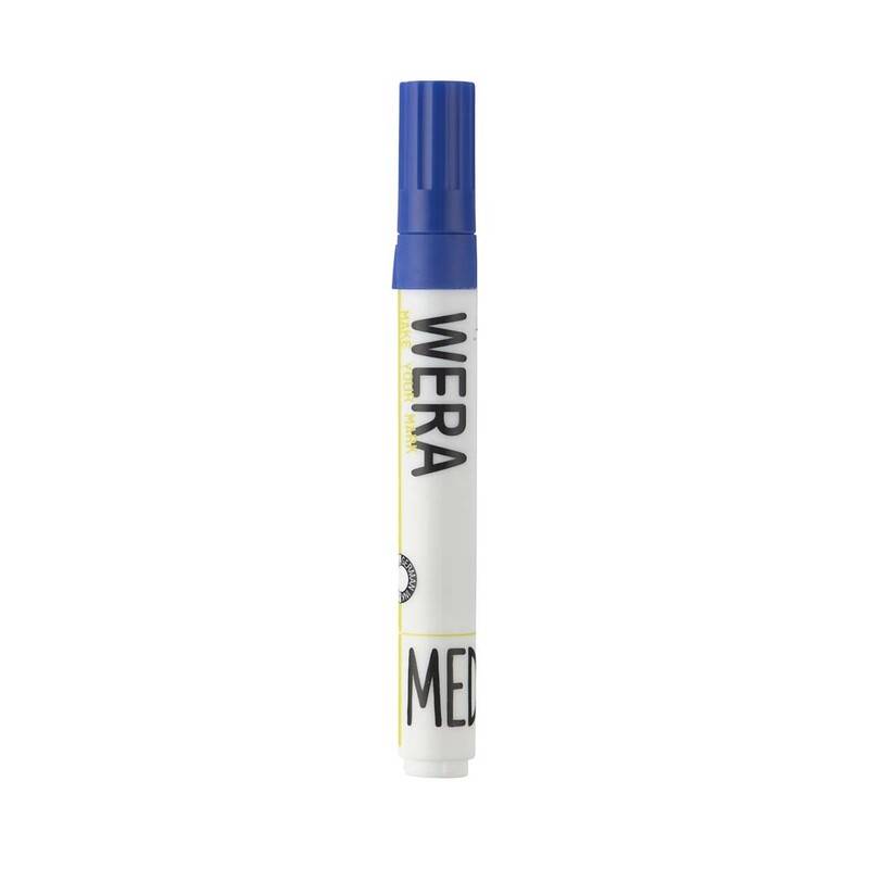 Whiteboardmarker WERA bl&aring; rund spids 1-3mm