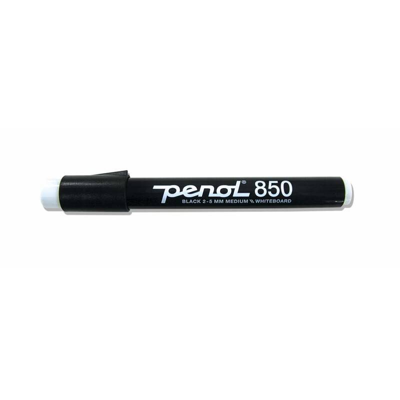 Whiteboardmarker Penol 850 2-5mm sort skr&aring;sk&aring;ret spids