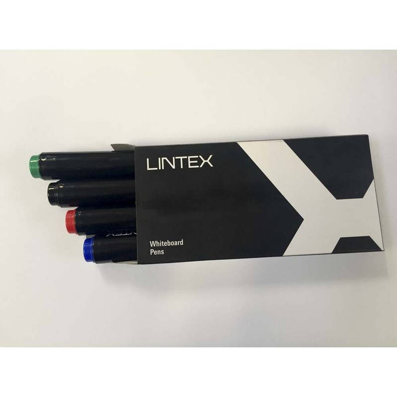 Whiteboardmarker Lintex 4stk/s&aelig;t r&oslash;d/bl&aring;/gr&oslash;n/sort