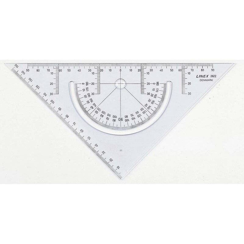 Geometritrekant Linex 2622 m/vinkelm&aring;ler