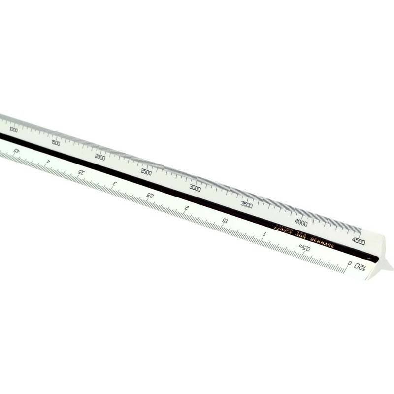 M&aring;lestok trekantet Linex 318 1:15:20:25:50:75:100