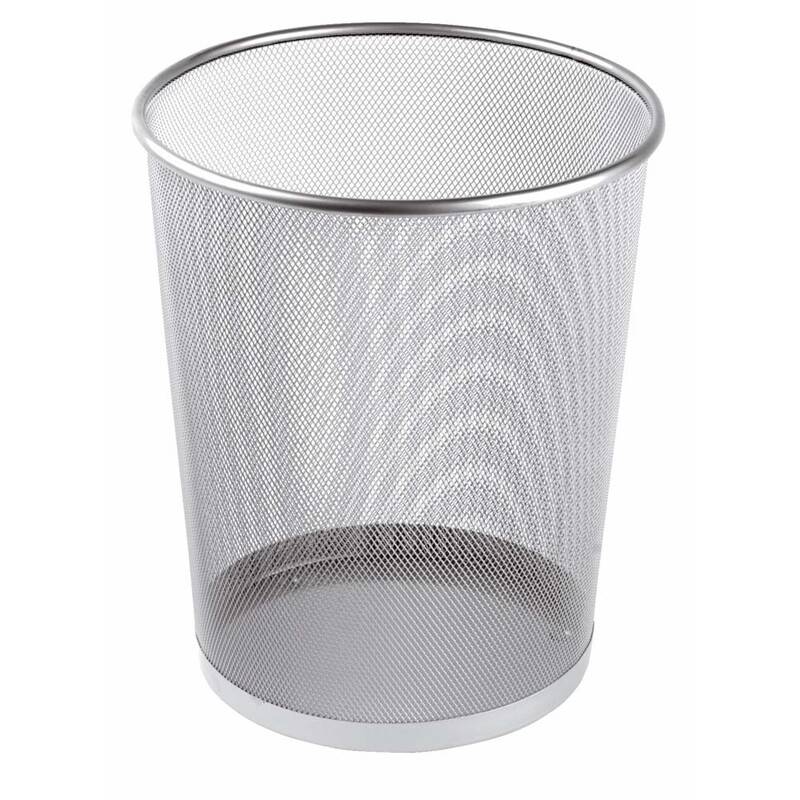 Papirkurv tr&aring;d metal s&oslash;lv 18l BNT Bnt/Officex335mm 18L Tr&aring;d Metal