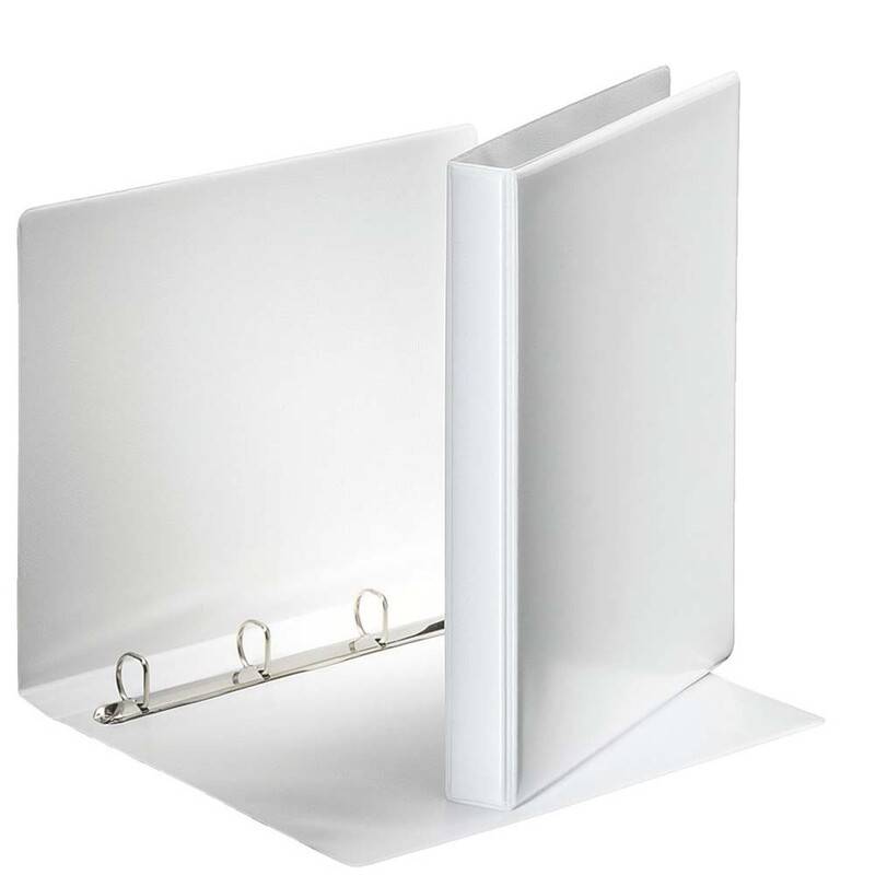 Hobbymappe Esselte 20mm hvid 4-rings D-mekanisme 49701