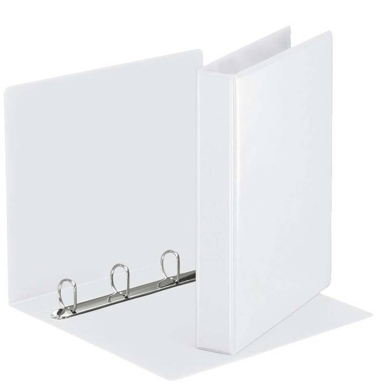 Hobbymappe Esselte 30mm hvid 4-rings D-mekanisme 49703