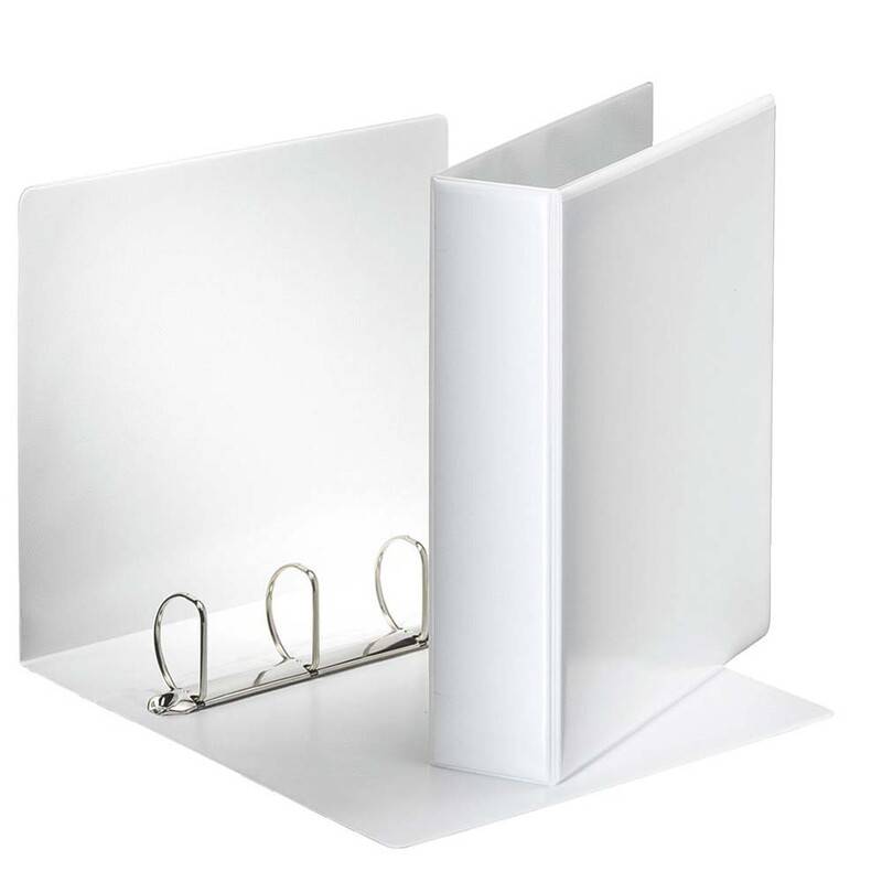 Hobbymappe Esselte 60mm hvid 4-rings D-mekanisme 49706
