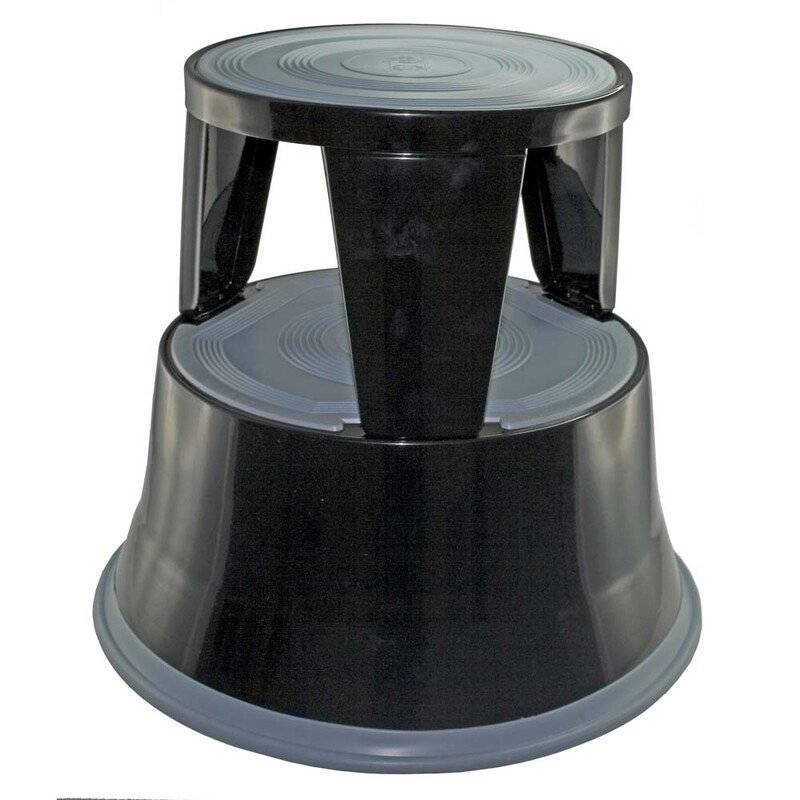 Elefantfod metal bnt/Office sort h&oslash;jde 410mm