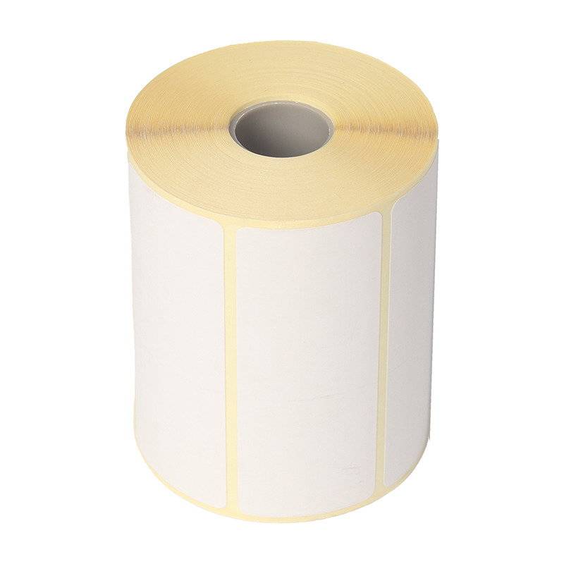 Termoetiket hvid TOP med perforering 103x103mm 400stk/rul