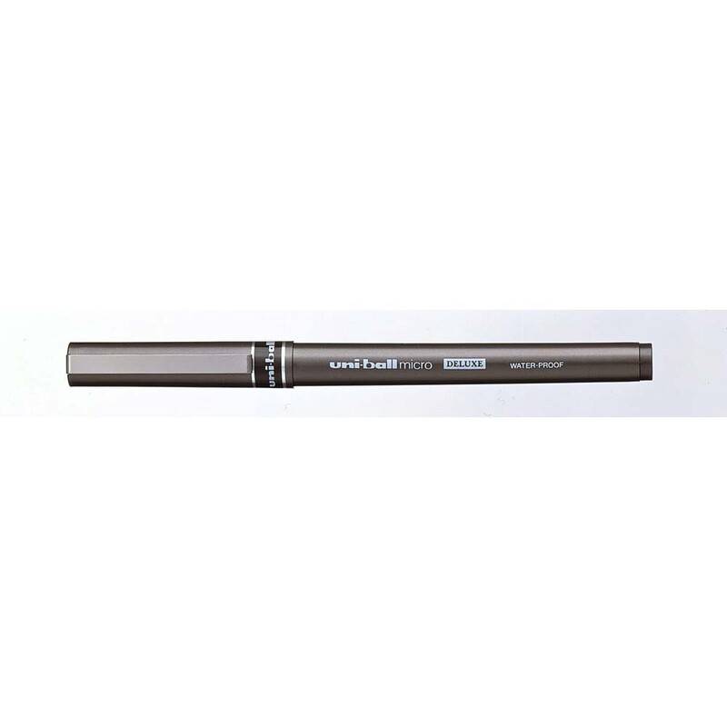Rollerpen Uni-ball bl&aring; 0,2mm UB-155 DeLuxe Micro