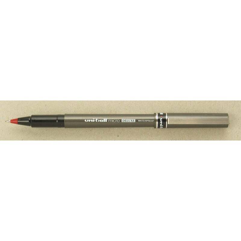 Rollerpen Uni-ball r&oslash;d 0,2mm UB-155 DeLuxe Micro