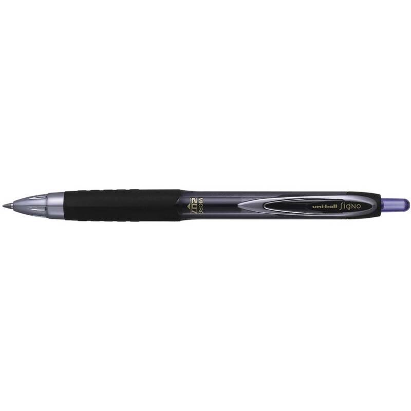 Rollerpen Uni-ball Signo micro UMN-207 m/klik 0,5mm bl&aring;