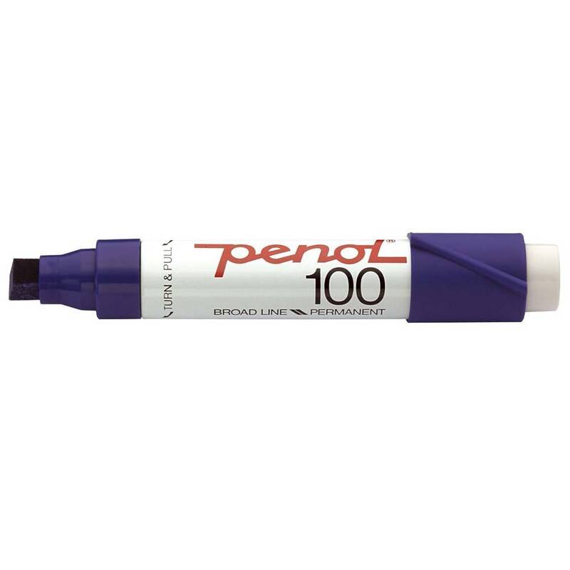 Marker Penol 100 bl&aring; 3-10mm Skr&aring; spids permanent