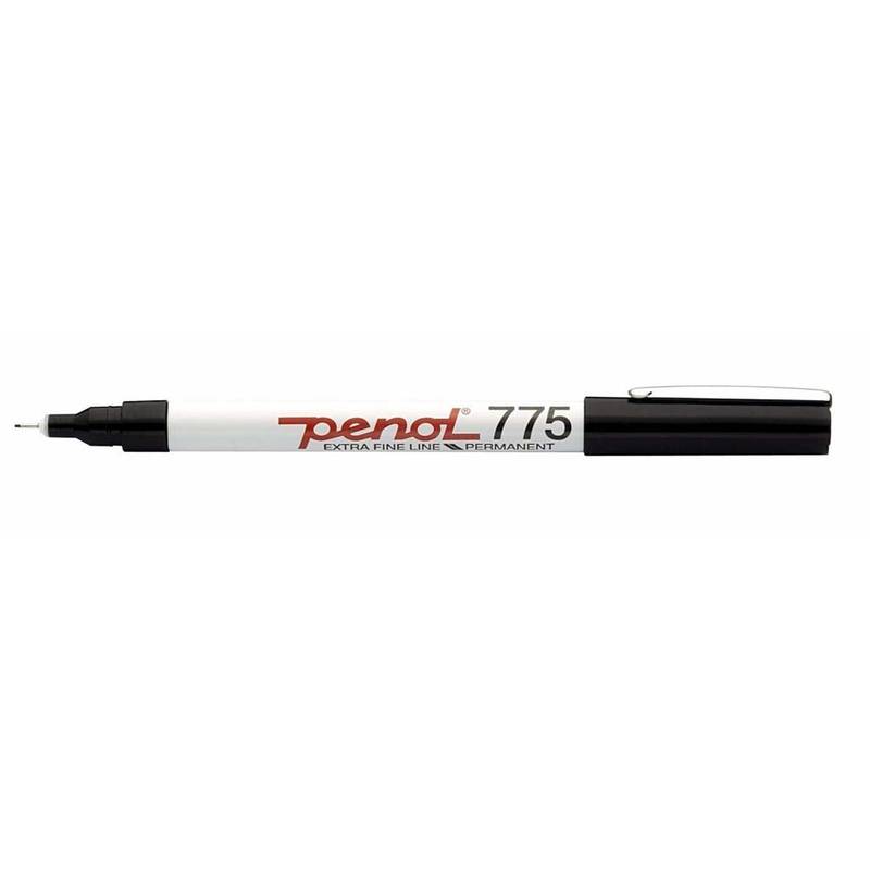 Marker Penol 775 sort 0,5mm Spids permanent